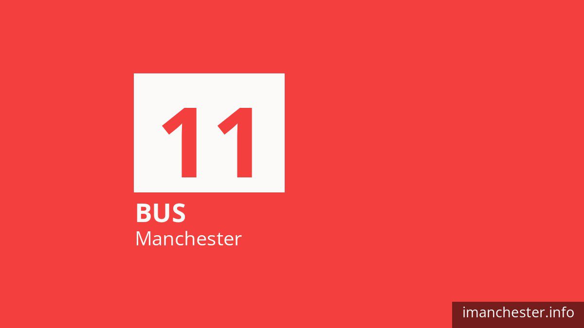 Bus route 11 in Manchester