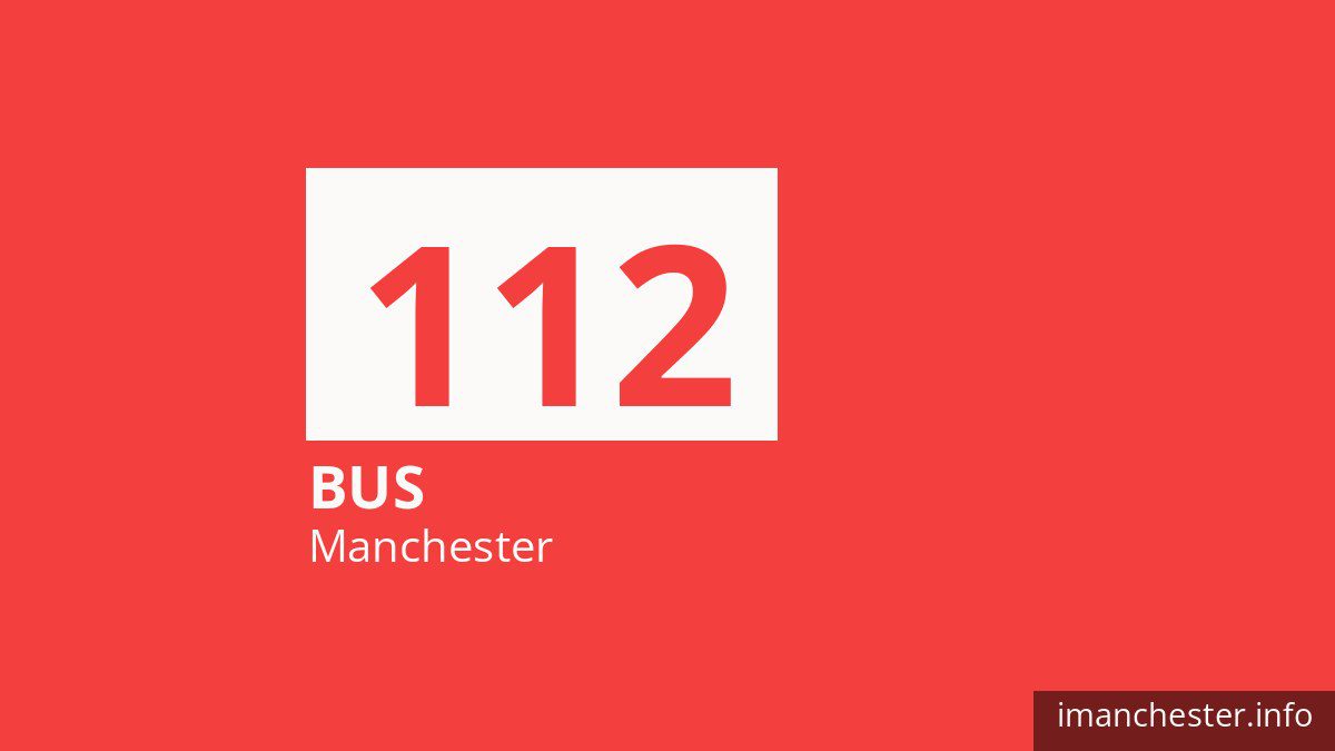 Bus route 112 in Manchester