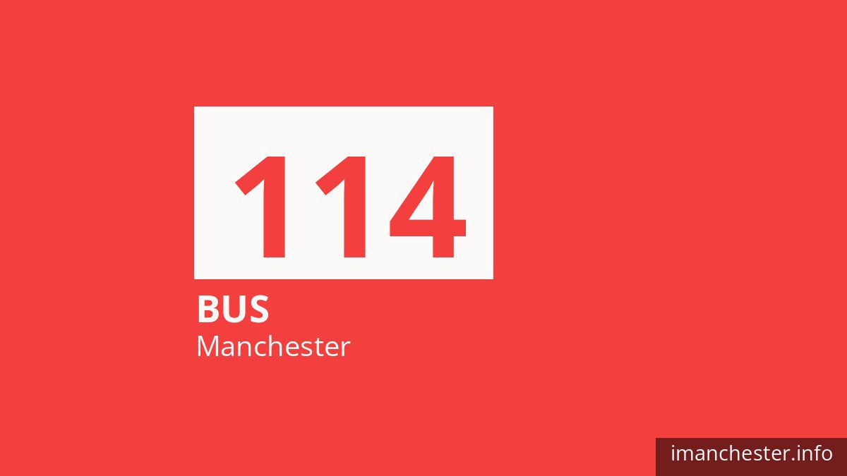 Bus route 114 in Manchester
