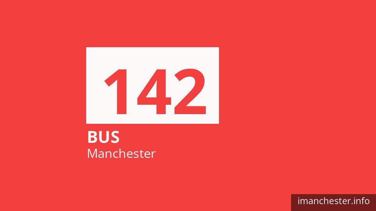 Bus route 142 in Manchester
