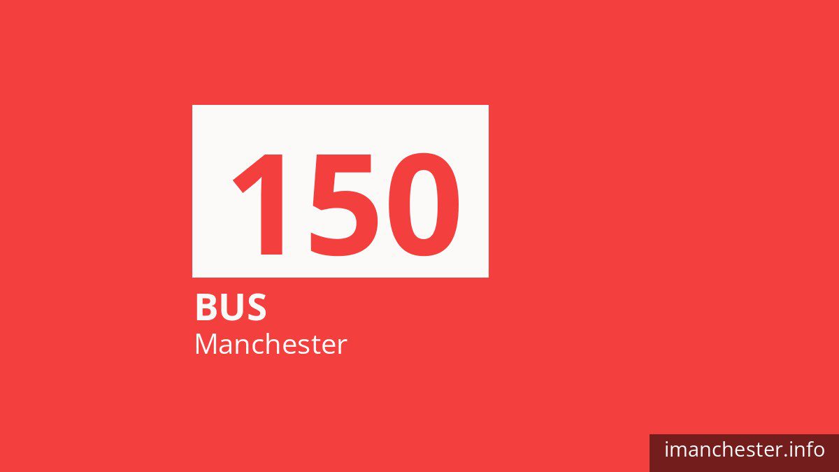 Bus route 150 in Manchester
