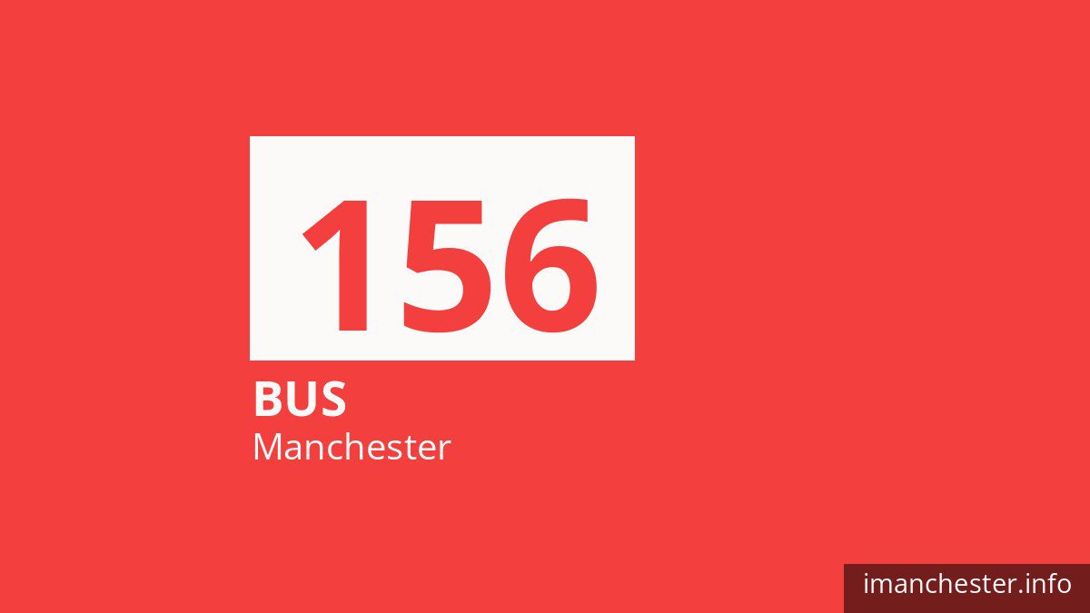 Bus route 156 in Manchester