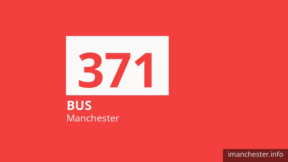 Bus route 371 in Manchester