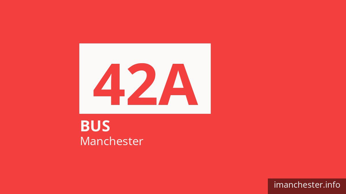 Bus route 42A in Manchester
