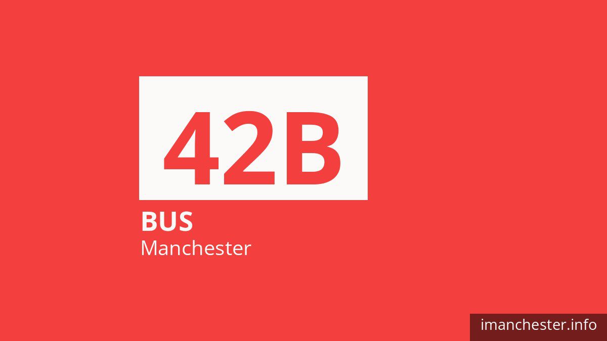 Bus route 42B in Manchester