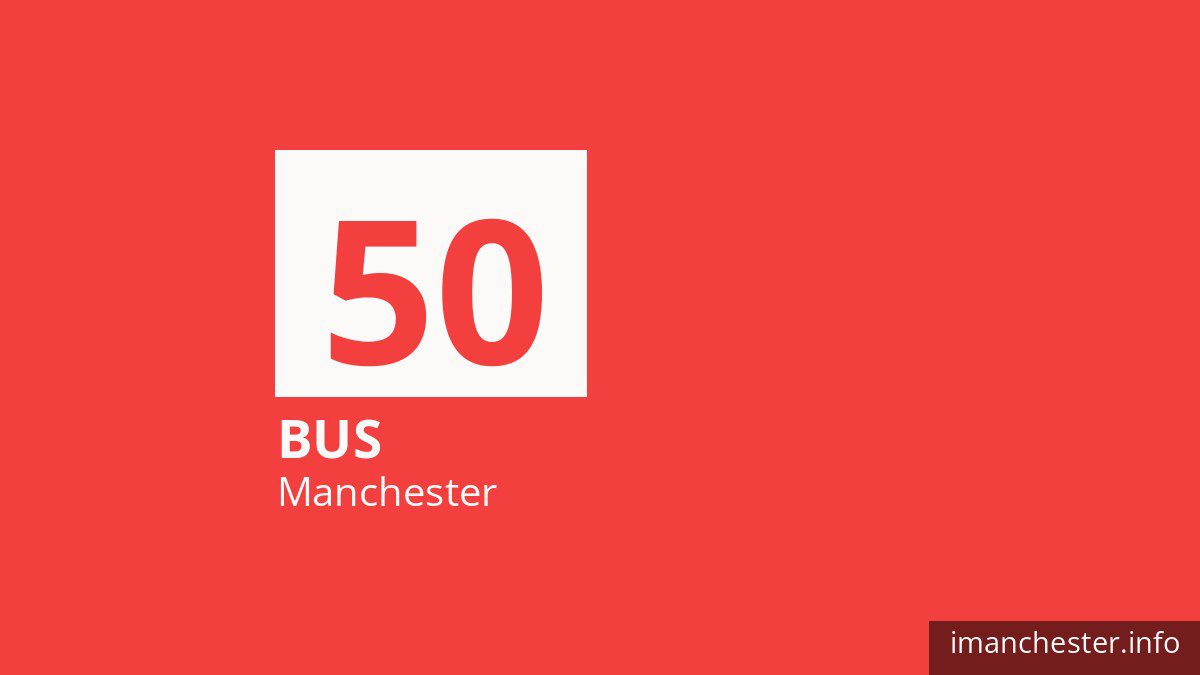 Bus route 50 in Manchester