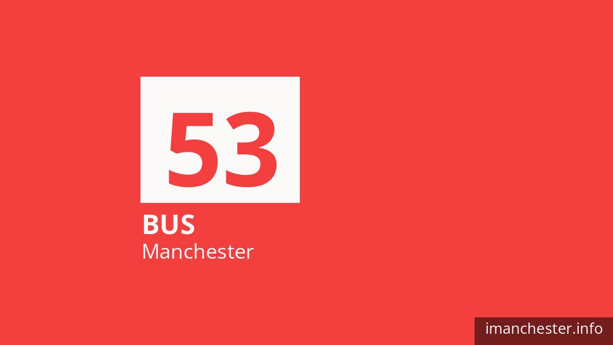 Bus route 53 in Manchester