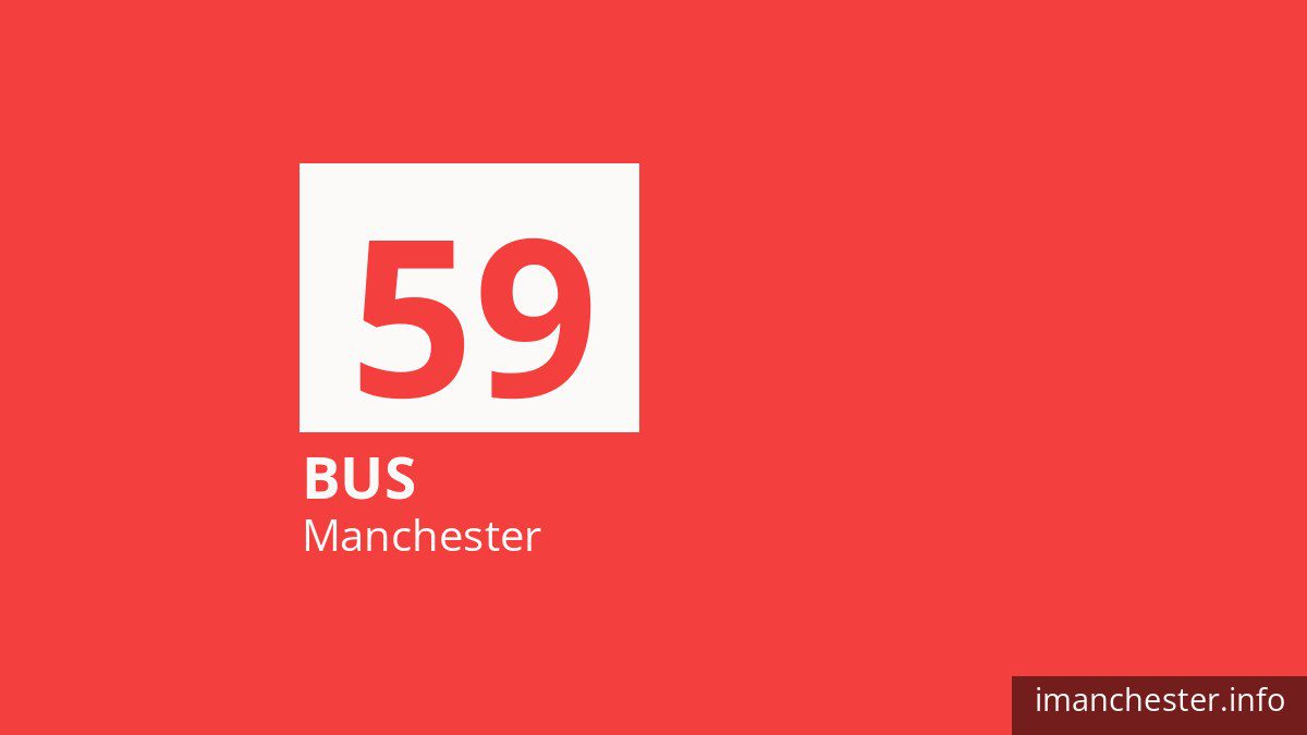 Bus route 59 in Manchester