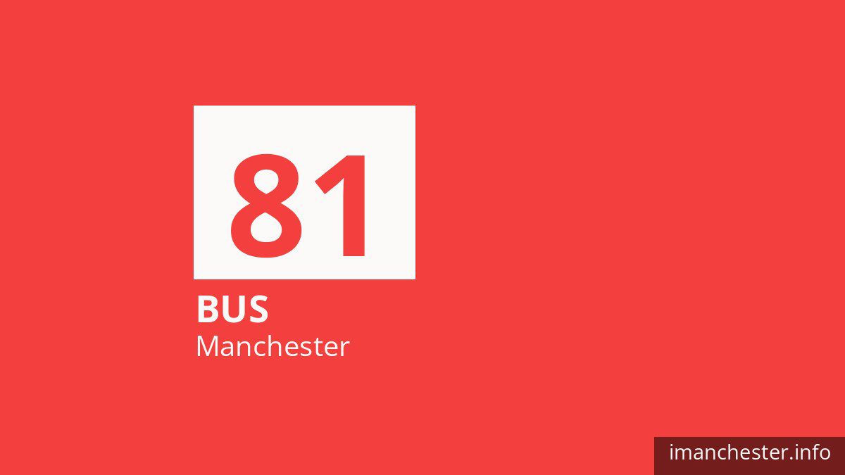 Bus route 81 in Manchester