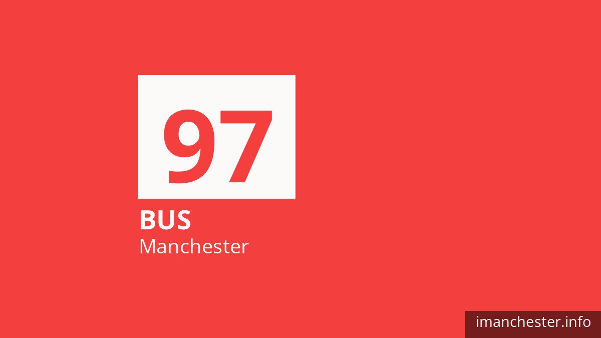 Bus route 97 in Manchester